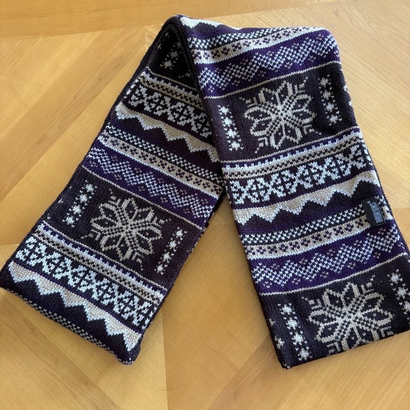 Muk Luks Winter Accessories Set Hat, Scarf, Gloves Fingerless Mittens Nordic - Picture 3 of 10